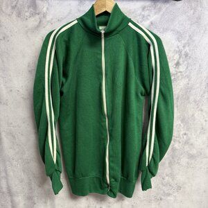 Vintage 70s Healthknit Sweatshirt Mens Large Green Full Zip